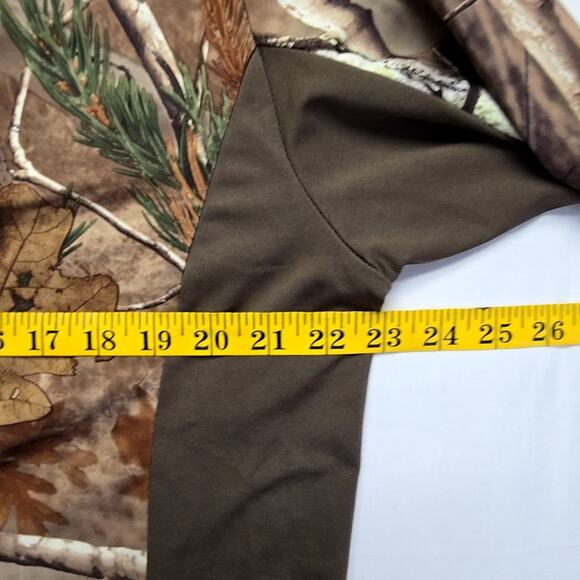Realtree Camouflage Mens Long Sleeve Shirt Medium Brown Camo Hunting Outdoor - Picture 9 of 10